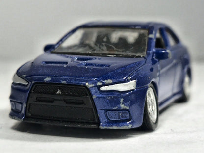 Mitsubishi Lancer Evolution IX Welly 1:58 Luzak Niebieski – zdjęcie 5