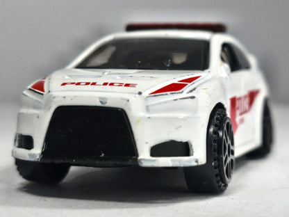 Jak Mitsubishi Lancer Evolution X Police, Die cast, Biały, 1:64, Resoraki – zdjęcie 5