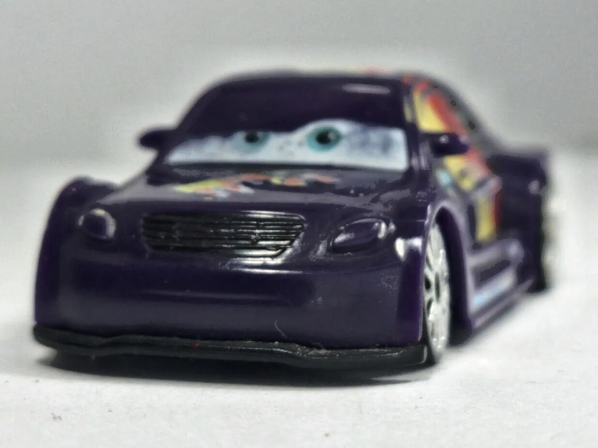 Car From Cars Movie Max Disney/Pixar Cars 1:64 Luzak Fioletowy – zdjęcie 5