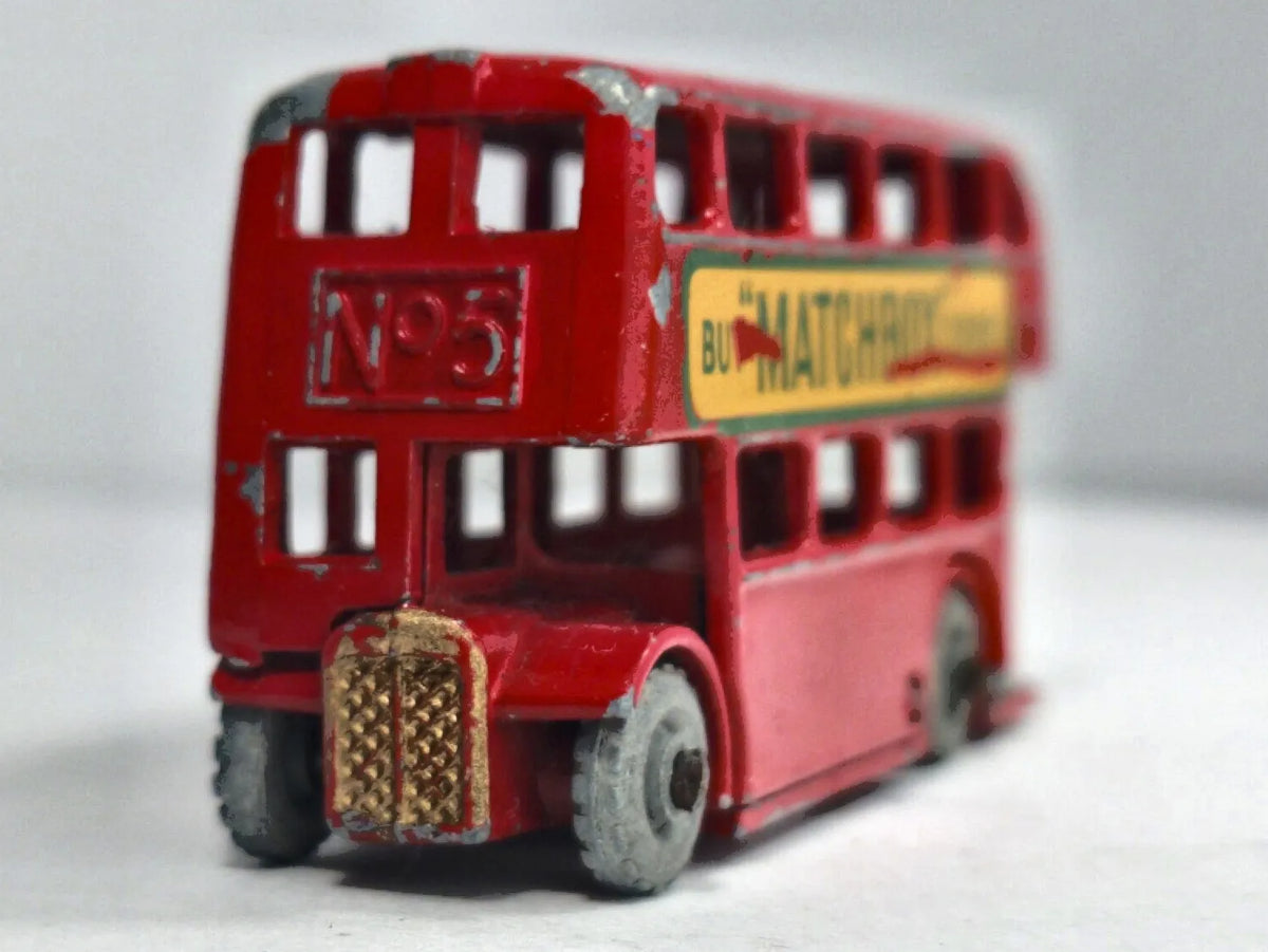 LONDON BUS Matchbox Series Matchbox '60 Czerwony 1:110 Made in England – zdjęcie 5