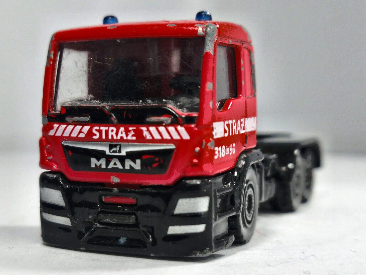 Man TGS Straż pożarna Majorette Czerwony 1:87 – zdjęcie 5
