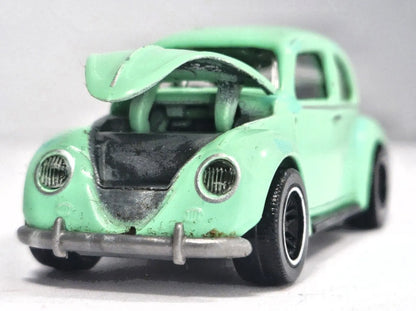 VW BEETLE, Majorette, Die cast 241A, Miętowy, 1:64, Resoraki – zdjęcie 5