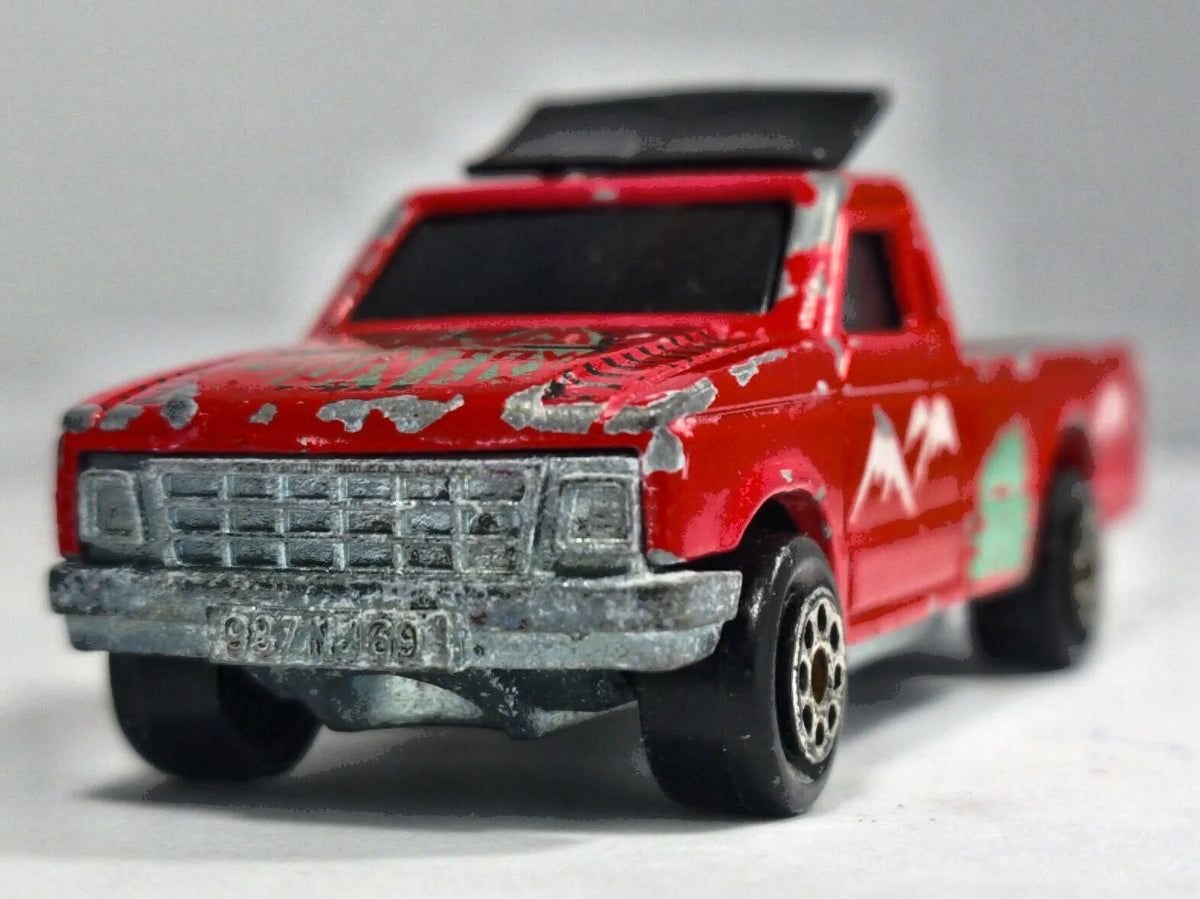 CAMPING CAR, Majorette, Vintage Die cast 112 270, Czerwony, 1:64, Resoraki – zdjęcie 5
