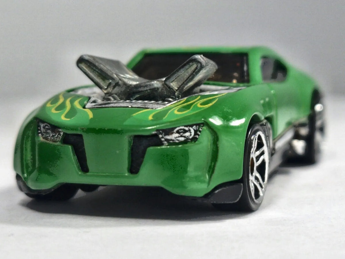 TWINDUCTION, Hot Wheels 2010, Die cast D36, Zielony, 1:64, Resoraki – zdjęcie 5