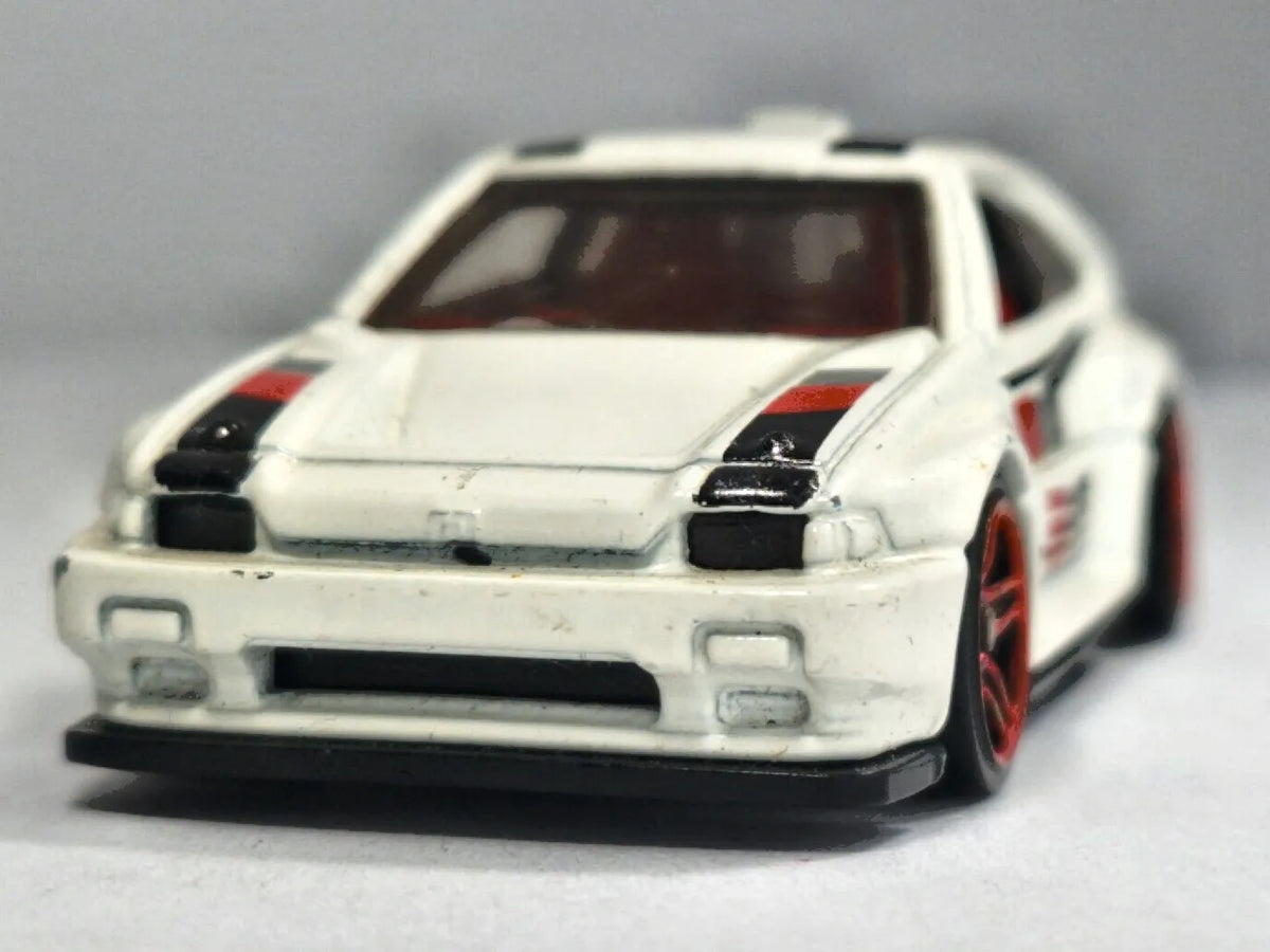 1985 HONDA CR-X, Hot Wheels 2015, Die cast 1 NL, Biały, 1:64, Resoraki – zdjęcie 5
