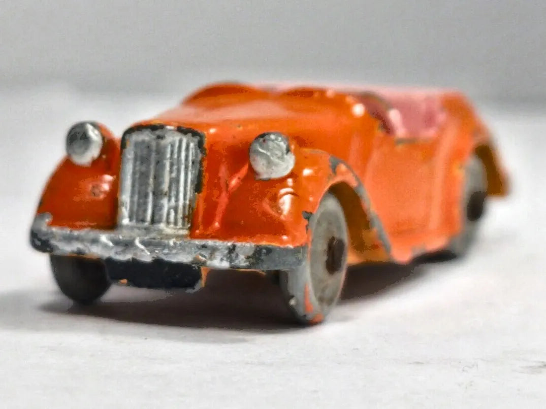SINGER ROADSTER Dinky Toys 1954 Pomarańczowy 1:72 Made in United Kingdom – zdjęcie 5