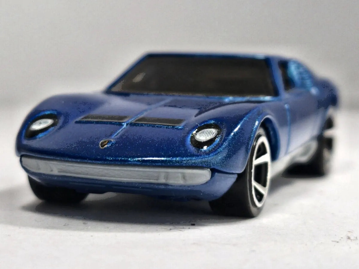 '71 LAMBORGHINI MIURA P400SV Hot Wheels 2017 Niebieski 1:64 – zdjęcie 5