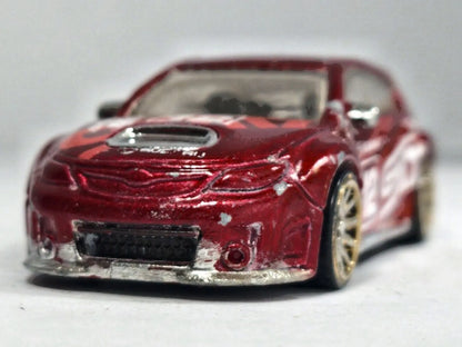 Subaru Impreza WRX STi Hot Wheels 2001 1:64 12 Luzak Bordowy – zdjęcie 5
