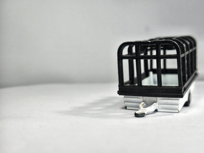 Cage Trailer Majorette '80 Biały 1:64 Made in France – zdjęcie 5