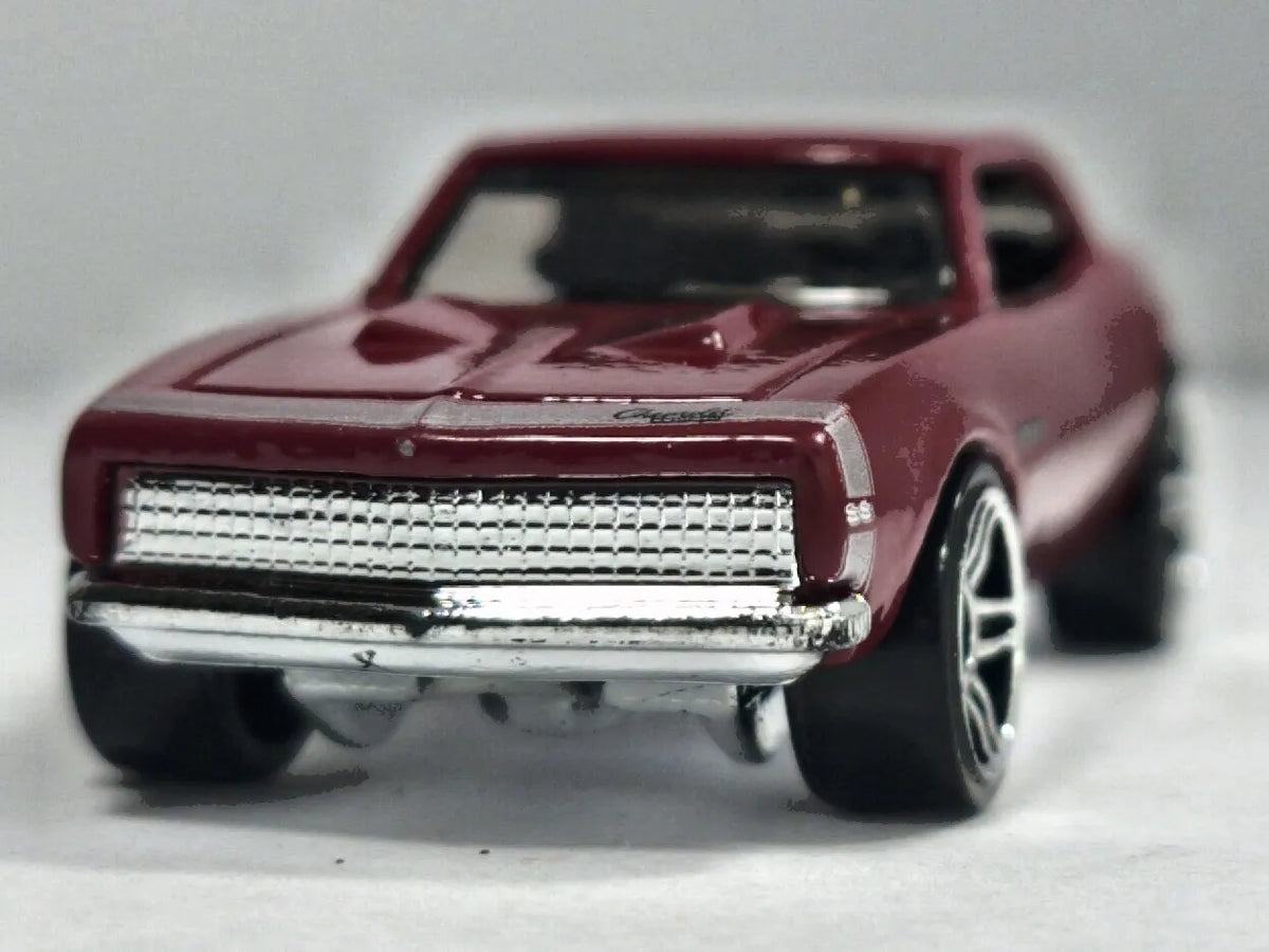 '67 CAMARO, Hot Wheels 2018, Die cast DTY99, Bordowy, 1:64, Resoraki – zdjęcie 5