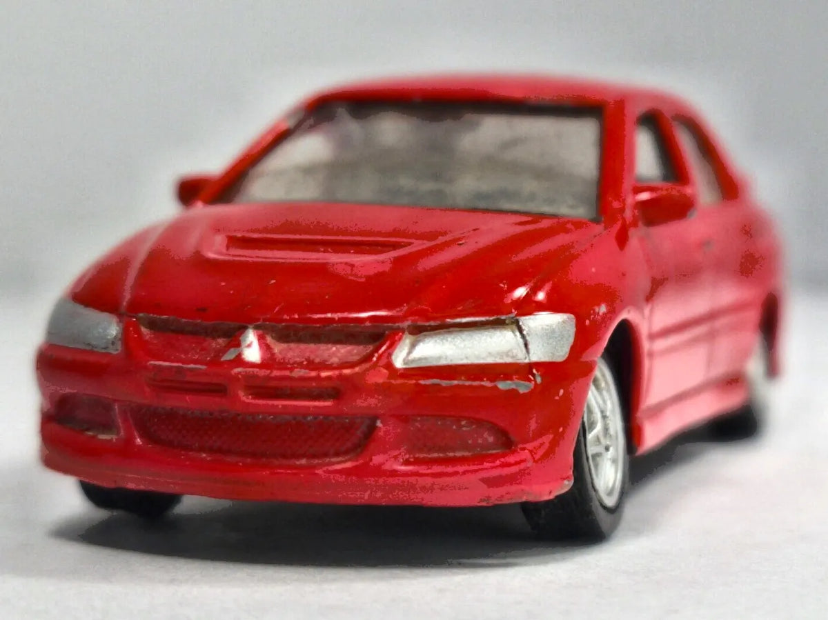 MITSUBISHI LANCER EVOLUTION VIII, Welly, Die cast NO52258, Czerwony, 1:56 – zdjęcie 5