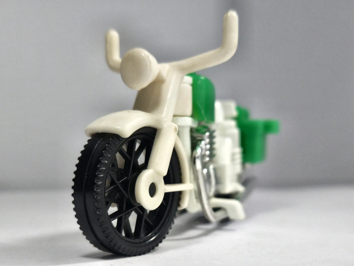 MOTOCYKL TURYSTYCZNY Z KUFRAMI POLICJA Playmobil 1983 Biały 1:18 – zdjęcie 5