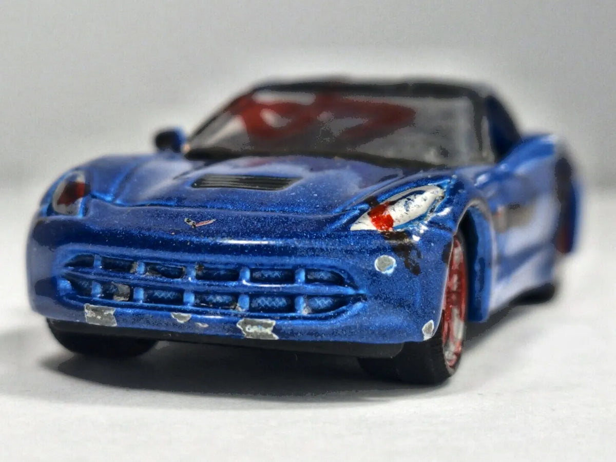 2014 Corvette Stingray Bburago 2014 Niebieski 1:60 – zdjęcie 5