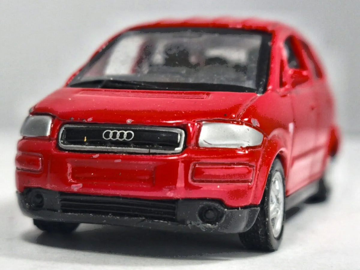 Audi A2 Welly 2008 Czerwony 1:64 – zdjęcie 5