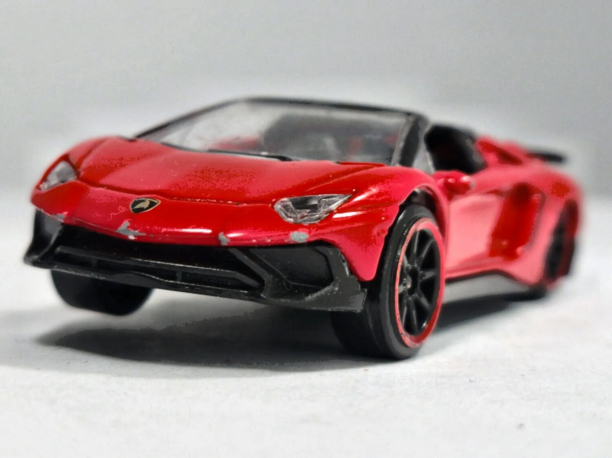 Lamborghini Aventador Sv Roadster Majorette Czerwony 1:64 – zdjęcie 5