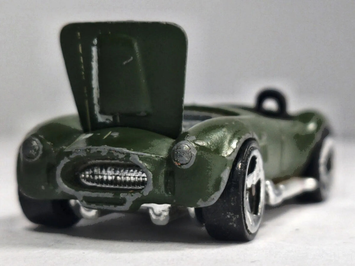 SHELBY COBRA 427 S/C, Hot Wheels 1982, Die cast 1015 Zielony 1:64, Resoraki – zdjęcie 5
