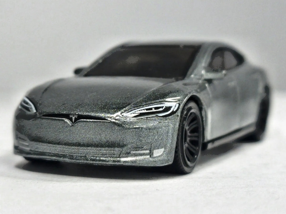 Tesla Model S Matchbox 2022 1:64 Grafitowy Samochód osobowy – zdjęcie 5