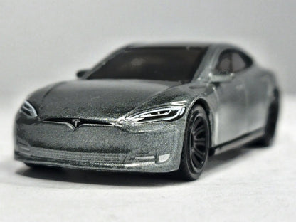 Tesla Model S Matchbox 2022 1:64 Grafitowy Samochód osobowy – zdjęcie 5