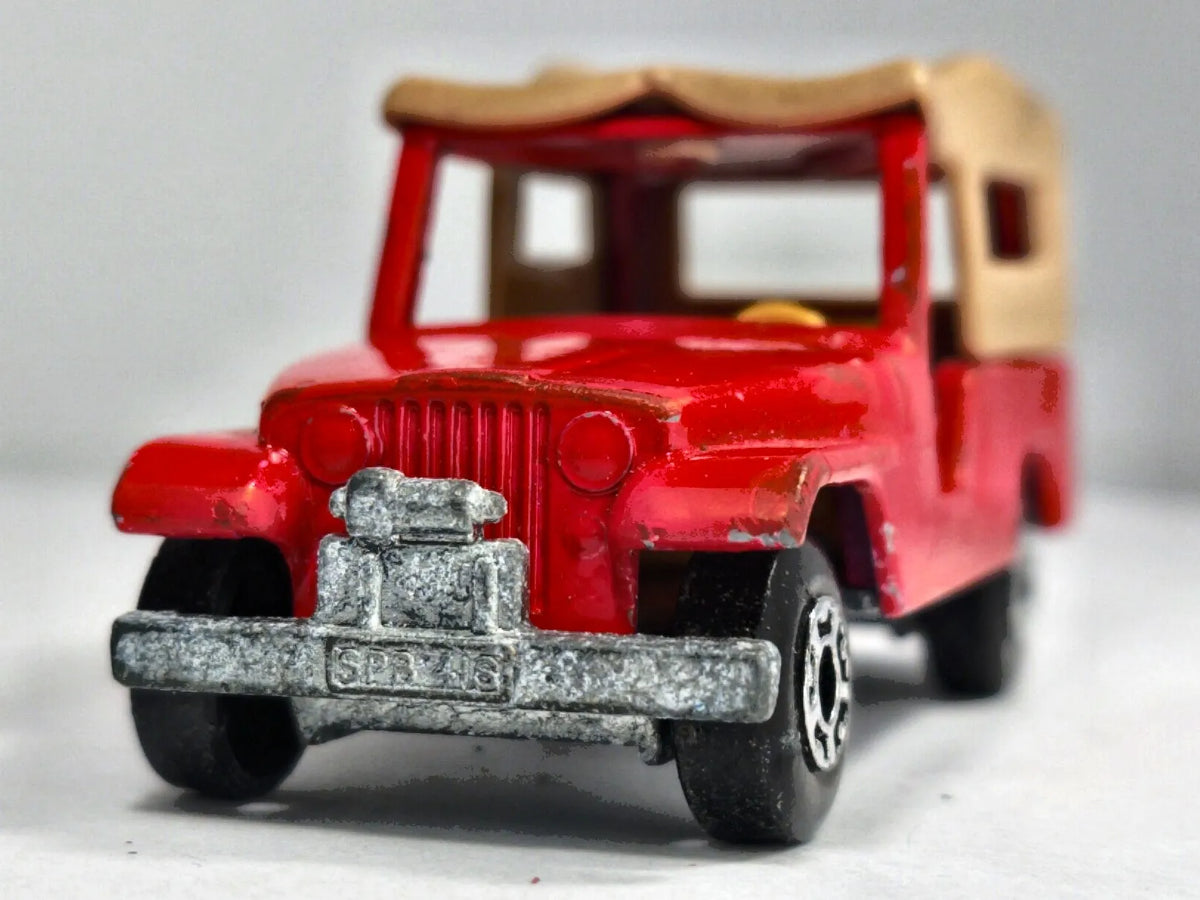 CJ8 JEEP Matchbox 1977 Made in England NO.53 Czerwony 1:45 – zdjęcie 5