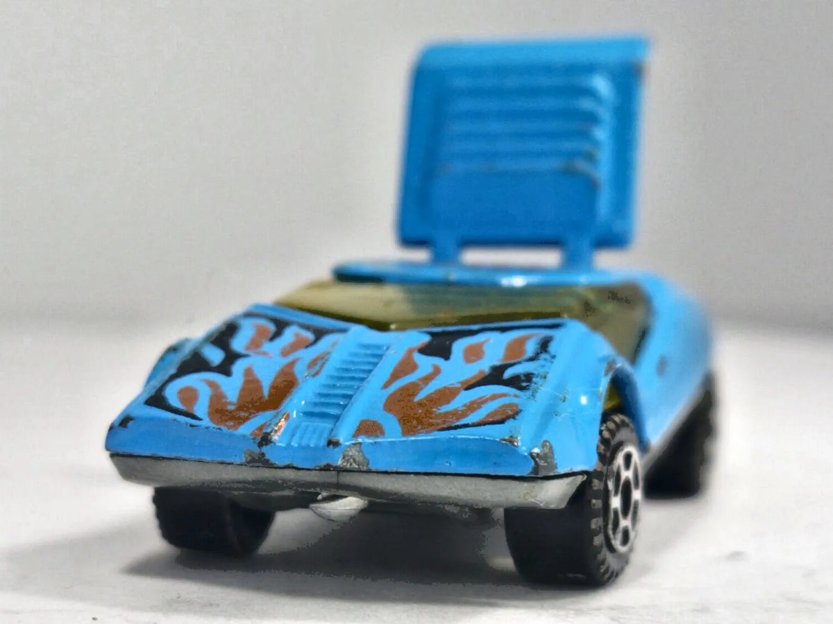 Datsun 126X Superfast Zylmex 1987 Niebieski 1:64 Made in England – zdjęcie 5