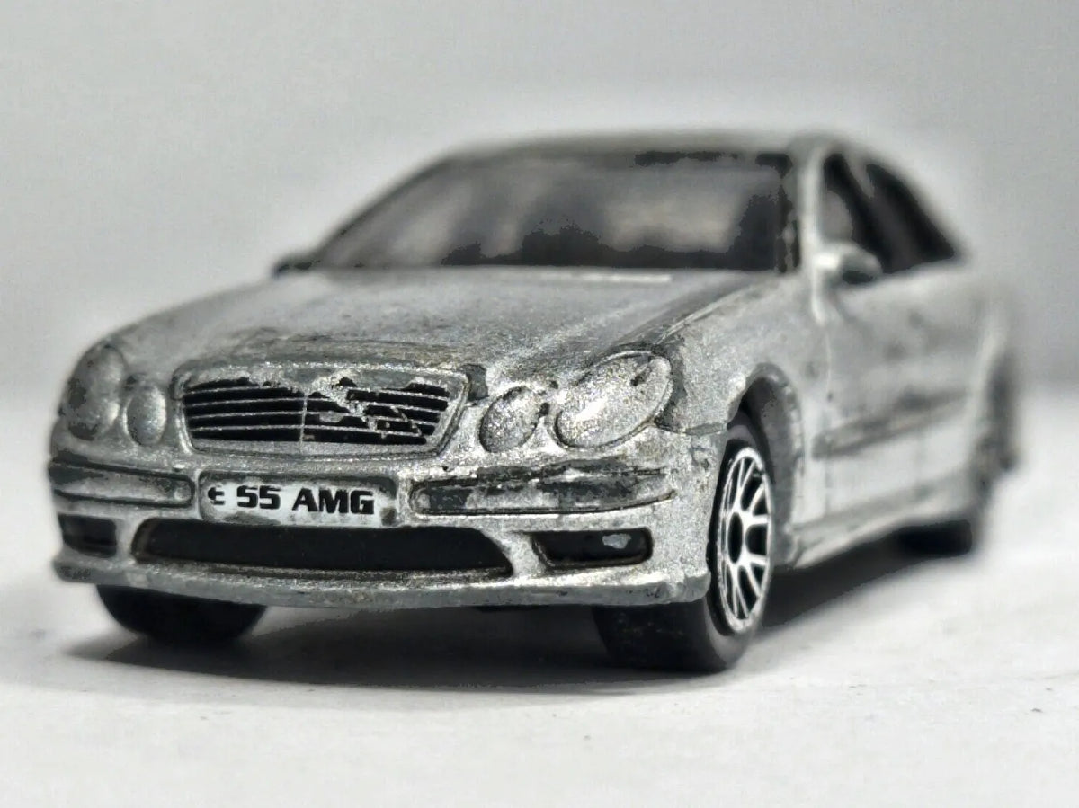 Mercedes-Benz C 55 AMG V8 Realtoy 1:60 Luzak Srebrny – zdjęcie 5