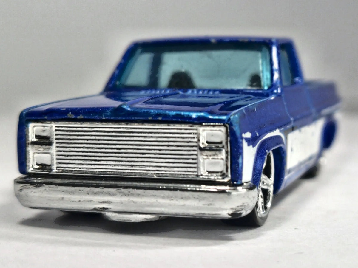 '83 CHEVY SILVERADO, Hot Wheels 2007, Die cast 1126 MJ 1 NL, Niebieski – zdjęcie 5