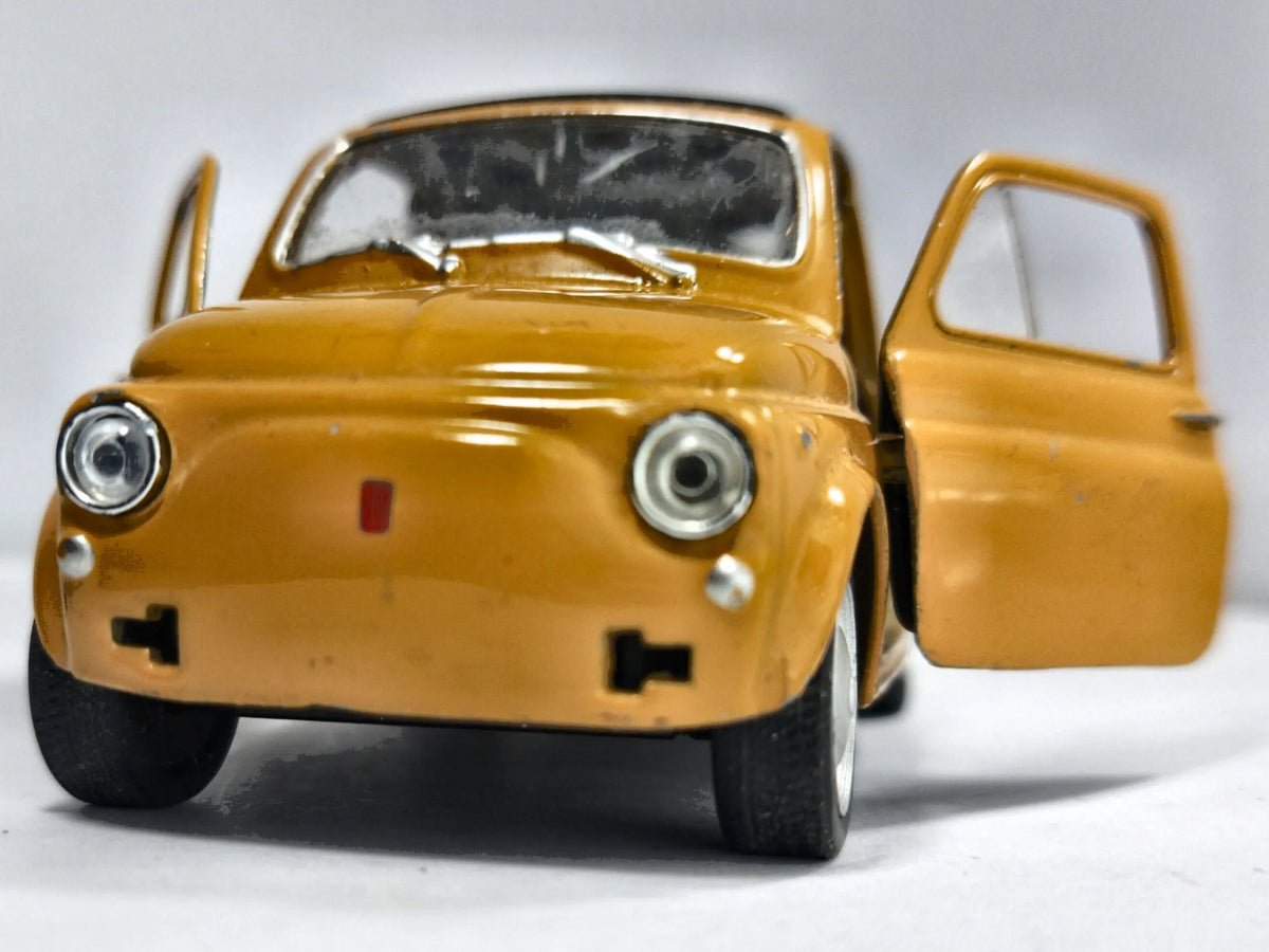 Fiat Nuova 500 Welly Musztardowy 1:22 – zdjęcie 5