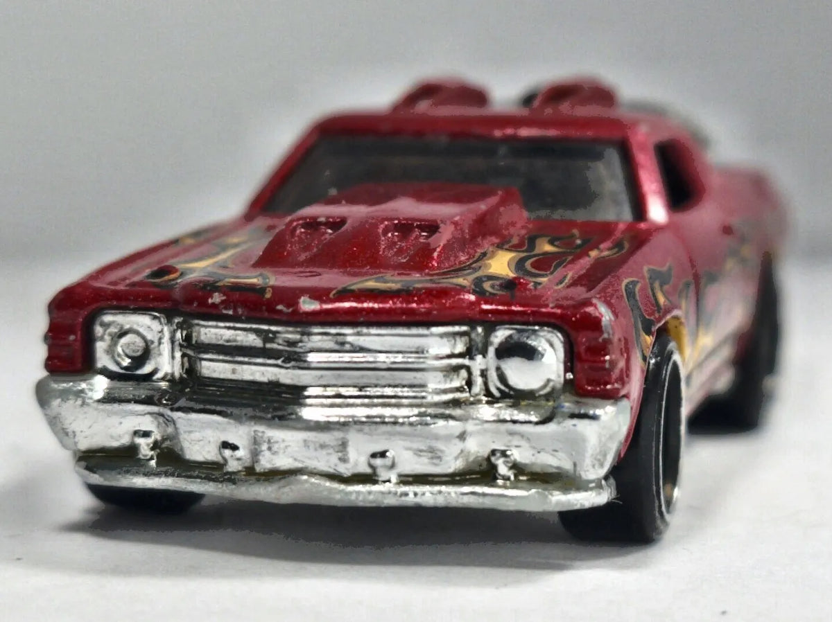 CUSTOM '71 EL CAMINO, Hot Wheels 2012, Die cast, Czerwony, 1:64, Resoraki – zdjęcie 5