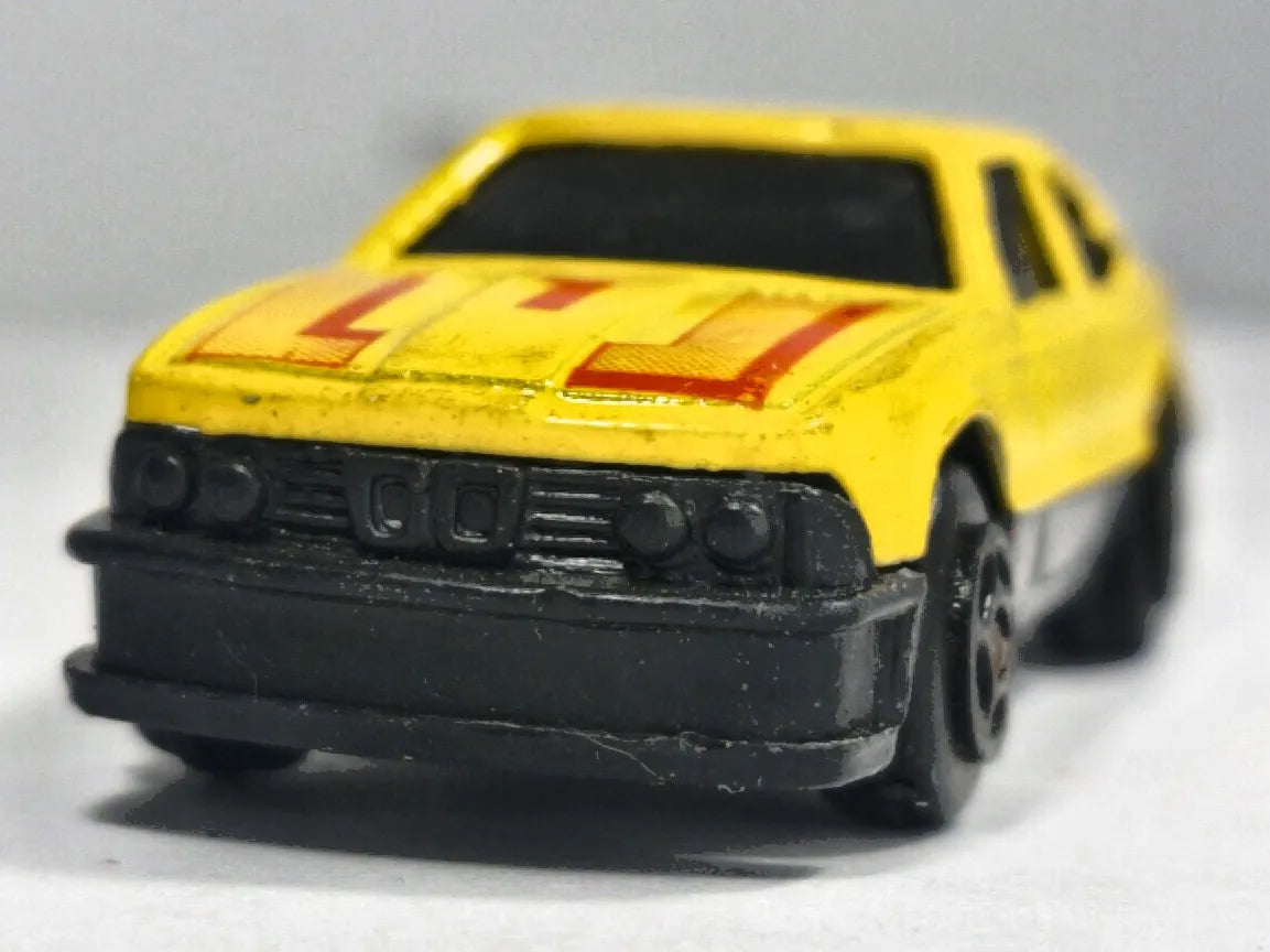 BMW 635 CSi Summer Żółty 1:69 Race Car Vintage – zdjęcie 5