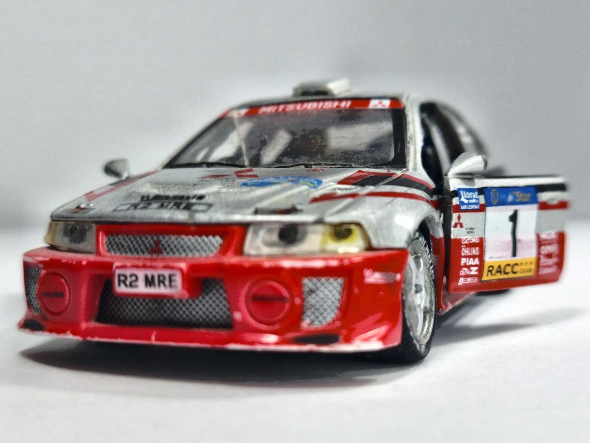 Mitsubishi Lancer Hongwell Srebrny 1:38 – zdjęcie 5