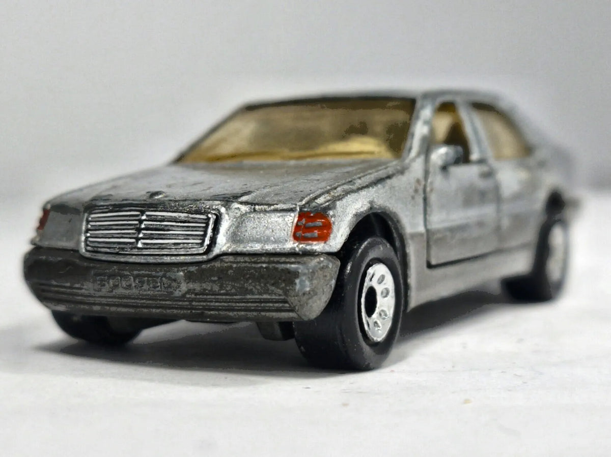 Mercedes-Benz 600 Sel Matchbox 1992 Mainline 1:72 Luzak Srebrny – zdjęcie 5