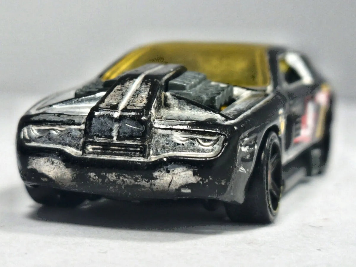 Turbo Flame Mainline Hot Wheels 2004 Czarny 1:64 – zdjęcie 5