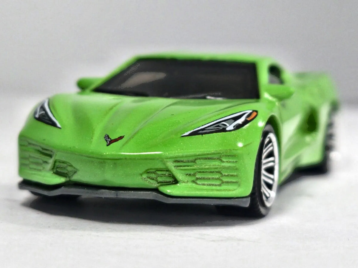 2020 Chevy Corvette Matchbox 2019 1:64 Zielony Sportowy – zdjęcie 5