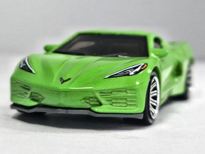 2020 Chevy Corvette Matchbox 2019 1:64 Zielony Sportowy – zdjęcie 5