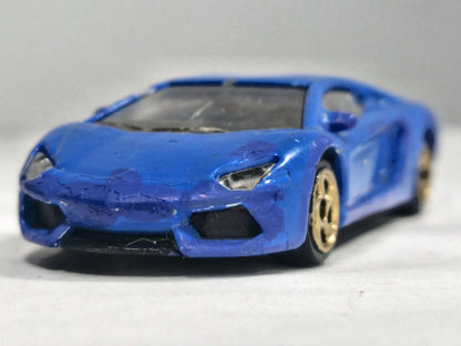 Lamborghini Aventador Majorette Blue 1:64 – zdjęcie 5