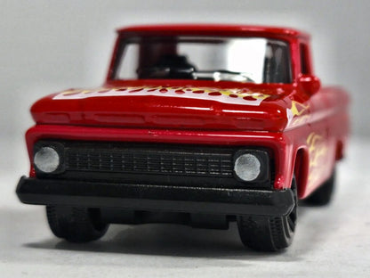 Chevrolet C10 Majorette 1:66 Pickup Czerwony Rod Squad – zdjęcie 5