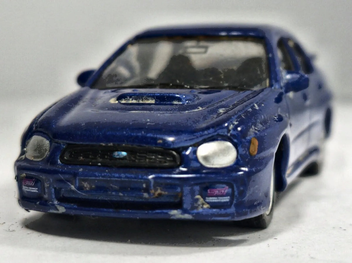 Subaru Impreza WRX STI Welly 2002 1:58 Luzak Niebieski – zdjęcie 5