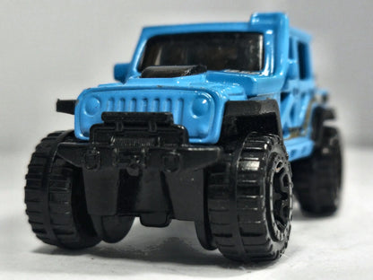 Jeep Wrangler Hot Wheels 2017 Mud Studs 1:64 222 Luzak Niebieski – zdjęcie 5