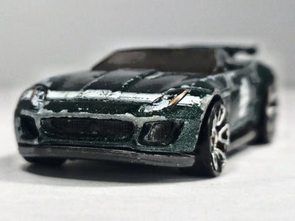 Jaguar F-Type Project 7 Hot Wheels 2015 Zielony 1:68 – zdjęcie 5