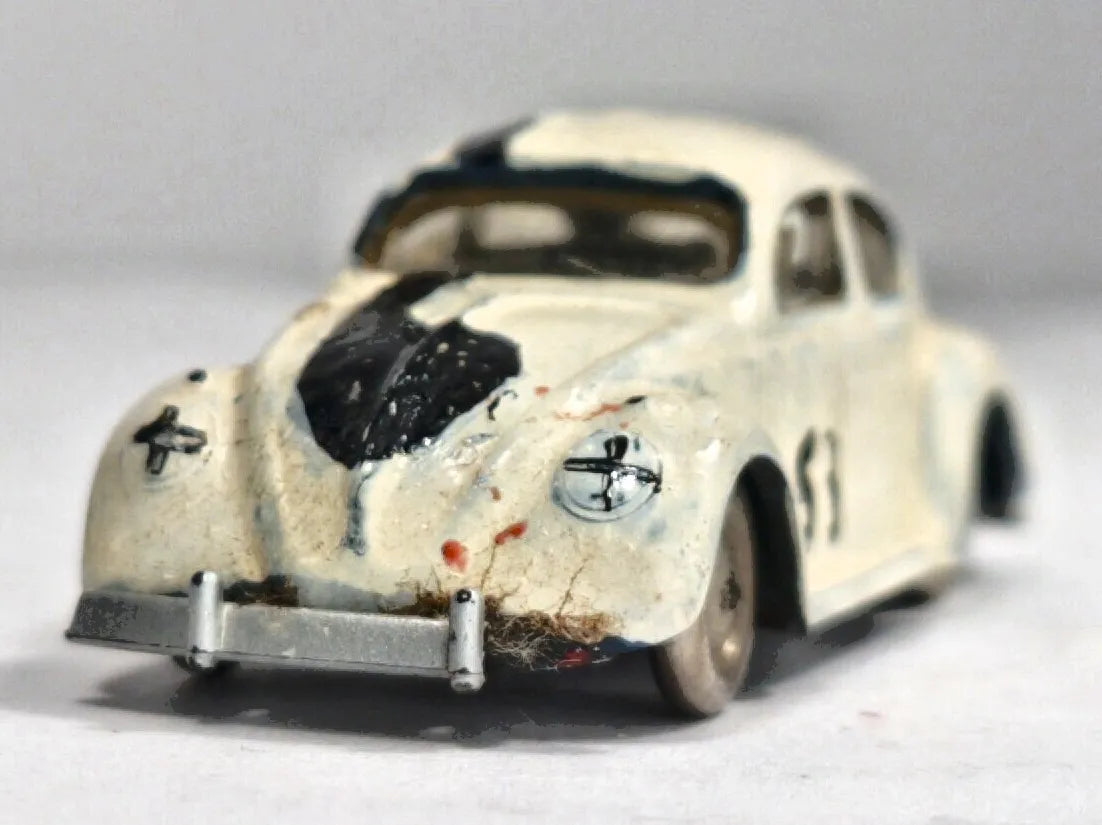 VW-1200 Beetle mk1 LEGO '60 Biały 1:72 Made in England – zdjęcie 5