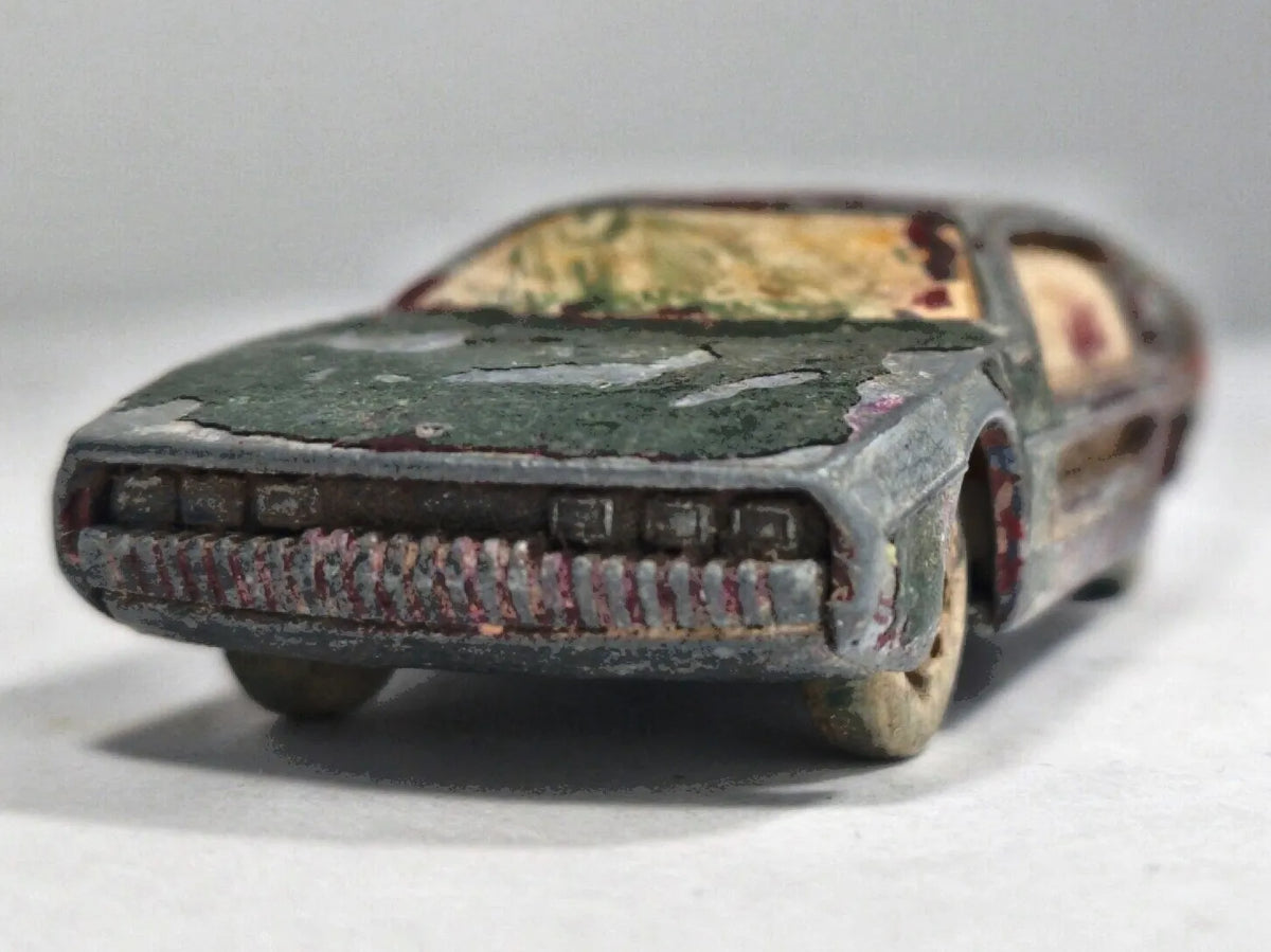 LAMBORGHINI MARZAL, Matchbox 1969 Made in England N20 Zielony 1:64 Resoraki – zdjęcie 5