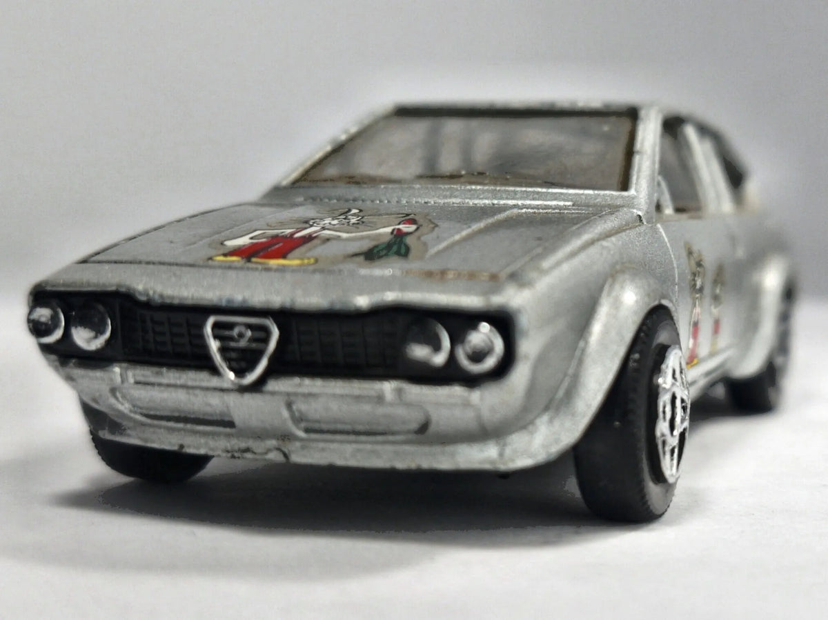 ALFA ROMEO ALFETTA GTV, Solido 1980, Die cast 1005, Srebrny, 1:43, Resoraki – zdjęcie 5