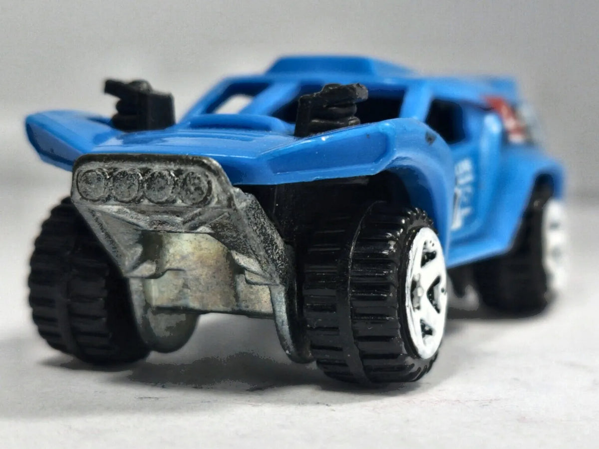 LAND CRUSHER, Hot Wheels 2013, Die cast 1 NL, Niebieski, 1:64, Resoraki – zdjęcie 5