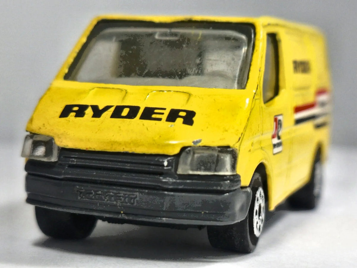 FORD TRANSIT, Matchbox 1986, Die cast, Żółty, 1:54, Resoraki – zdjęcie 5