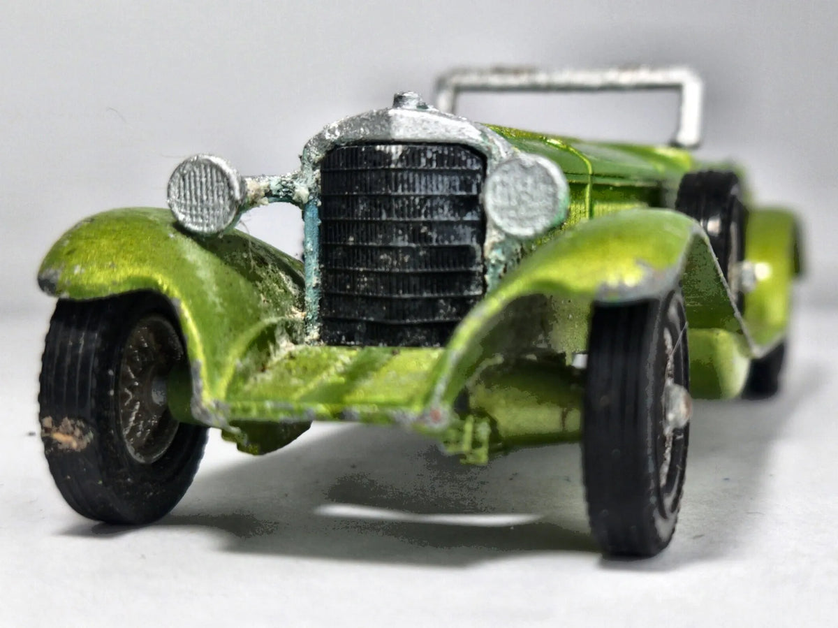 1928 MERCEDES BENZ SS Matchbox Made in England 1972 Zielony 1:42 – zdjęcie 5