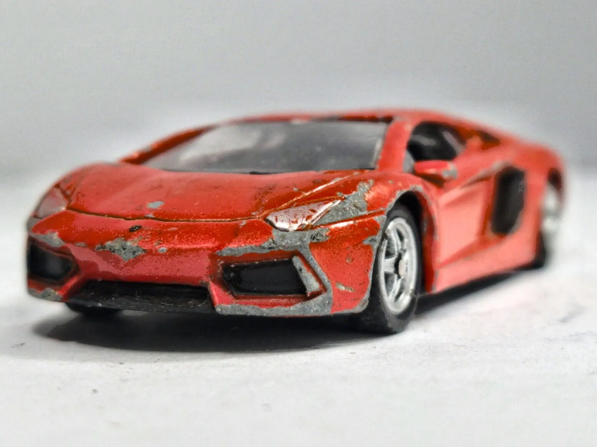 Lamborghini Aventador LP 700-4 Welly 1:64 Luzak Czerwony – zdjęcie 5