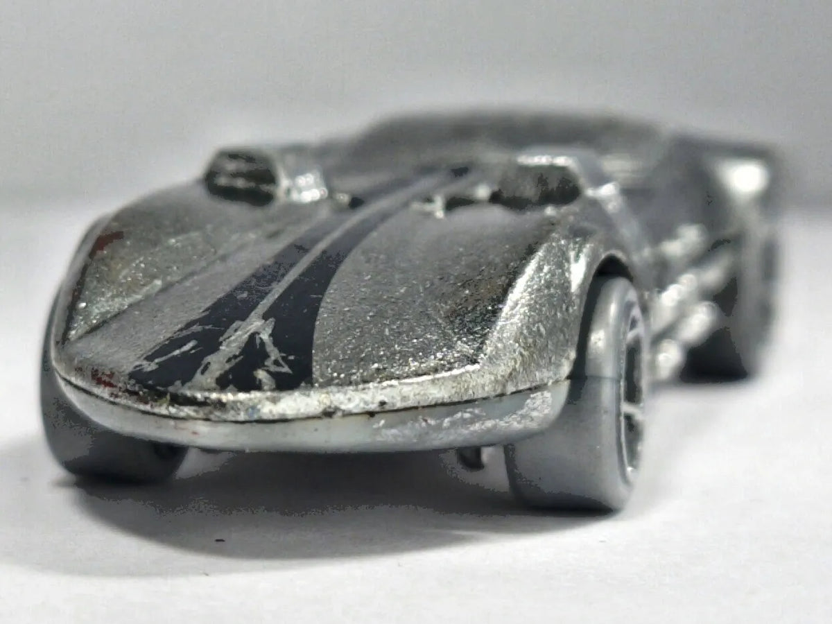 TWIN MILL, Hot Wheels 2022, Die cast HKG33, Srebrny chrom, 1:64, Resoraki – zdjęcie 5