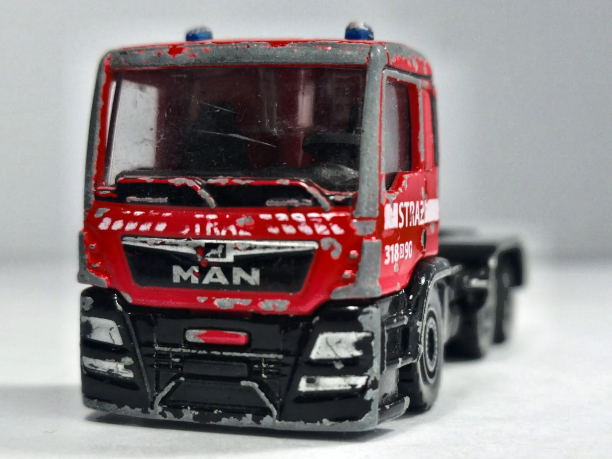 Ciężarówka Man Tgs Straż pożarna Majorette Czerwony 1:87 – zdjęcie 5