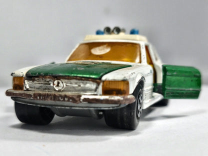 350 SLC Mercedes Speed Kings Matchbox 1974 Biały 1:38 Made in England – zdjęcie 5