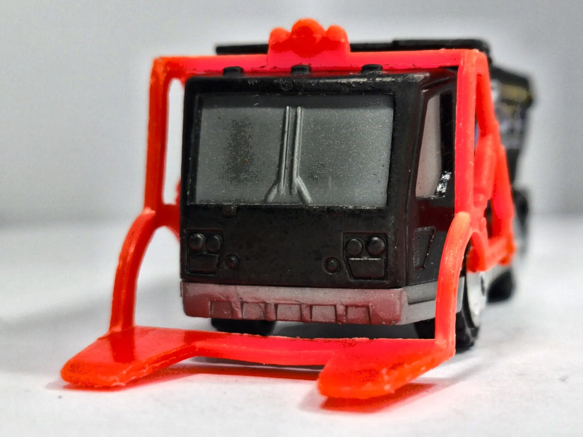 Ciężarówka Trash Truck Hero City Town Services Matchbox 2001 Czarny 1:64 – zdjęcie 5